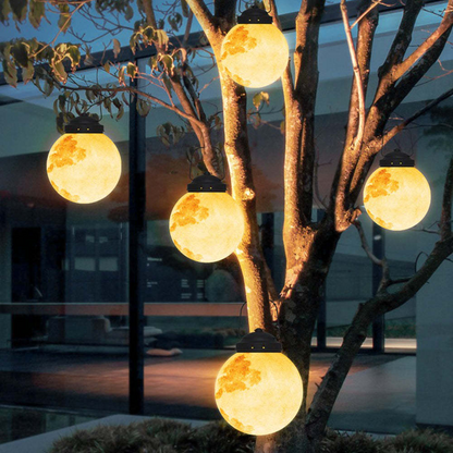 Vom Mond Inspirierte Solar-LED-Gartenlampe