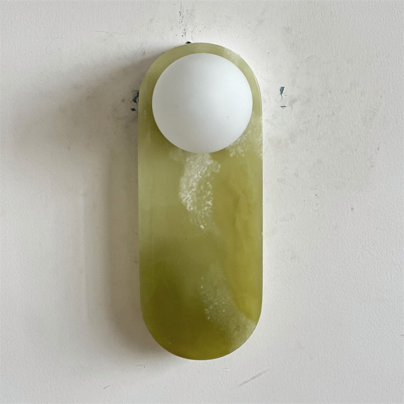 Ovale Wandleuchte Aus Der Mitte Des Jahrhunderts