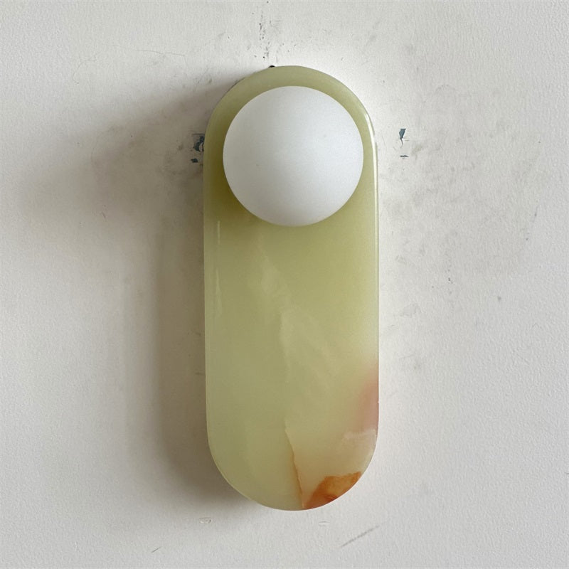 Ovale Wandleuchte Aus Der Mitte Des Jahrhunderts