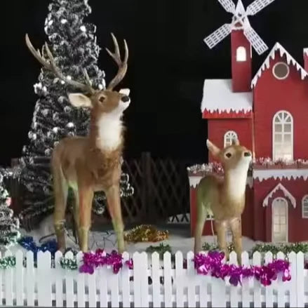 Lebensgroße Rentier Weihnachtsdekoration