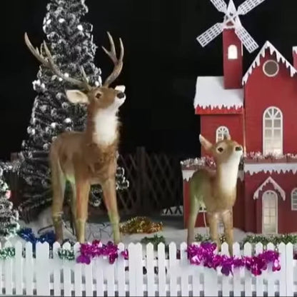 Lebensgroße Rentier Weihnachtsdekoration