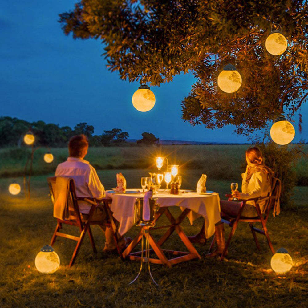 Vom Mond Inspirierte Solar-LED-Gartenlampe
