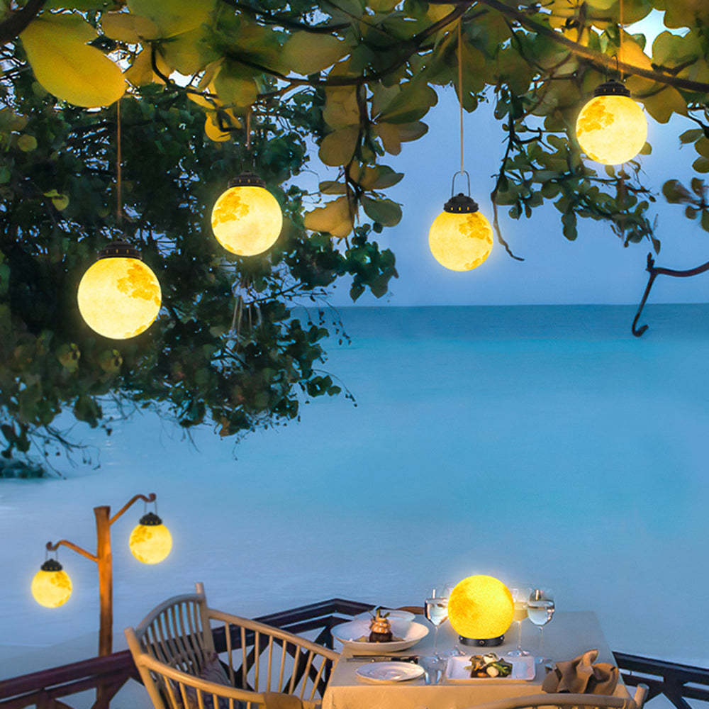 Vom Mond Inspirierte Solar-LED-Gartenlampe