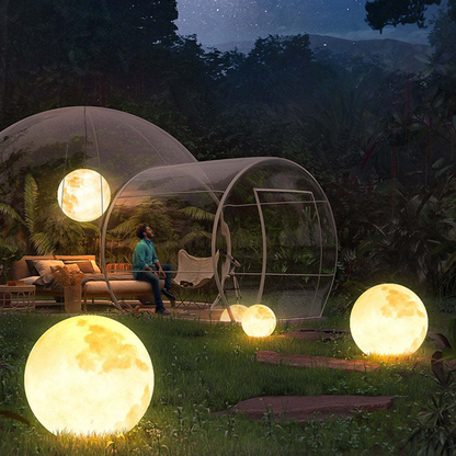 Vom Mond Inspirierte Solar-LED-Gartenlampe