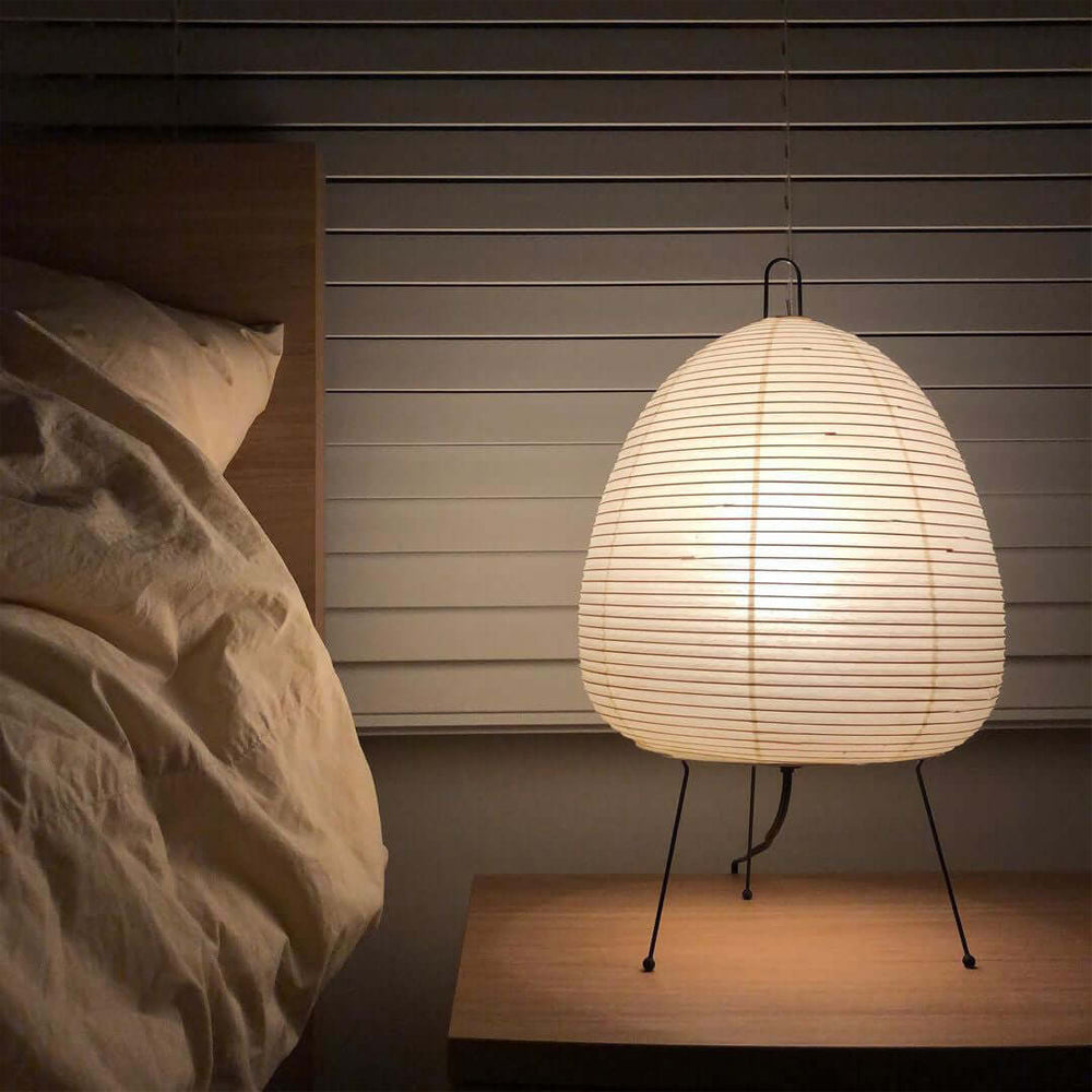 LumiBiegung: Tischlampe aus Washi-Papier mit Sanftem, Diffusen Lichtschein