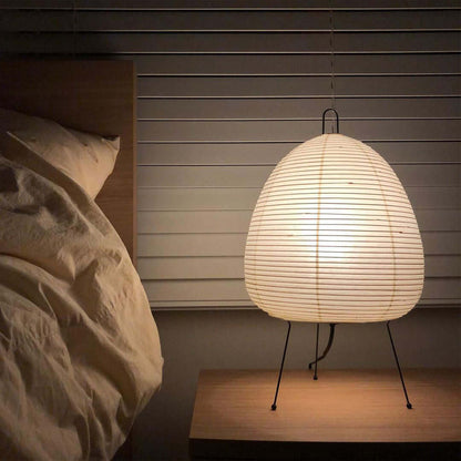 LumiBiegung: Tischlampe aus Washi-Papier mit Sanftem, Diffusen Lichtschein