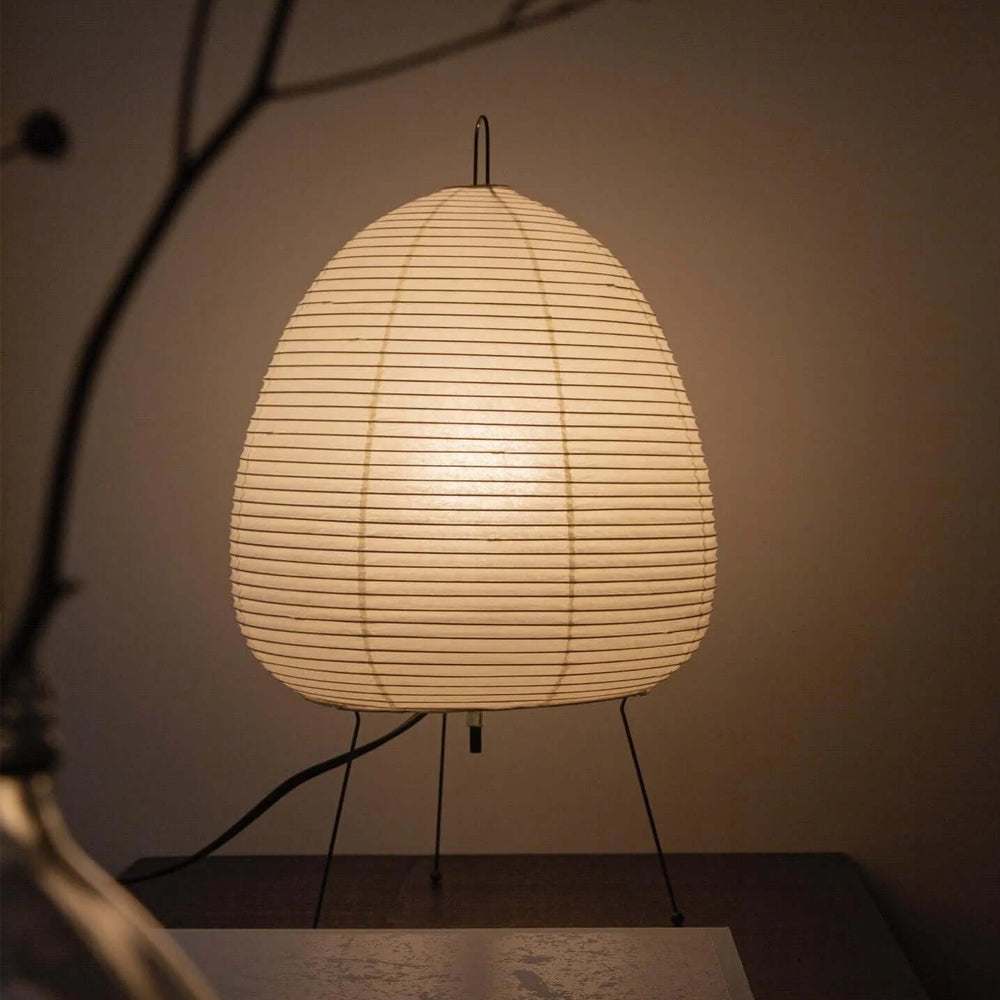 LumiBiegung: Tischlampe aus Washi-Papier mit Sanftem, Diffusen Lichtschein