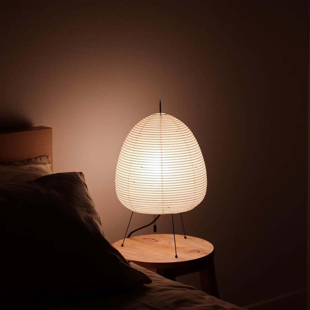 LumiBiegung: Tischlampe aus Washi-Papier mit Sanftem, Diffusen Lichtschein