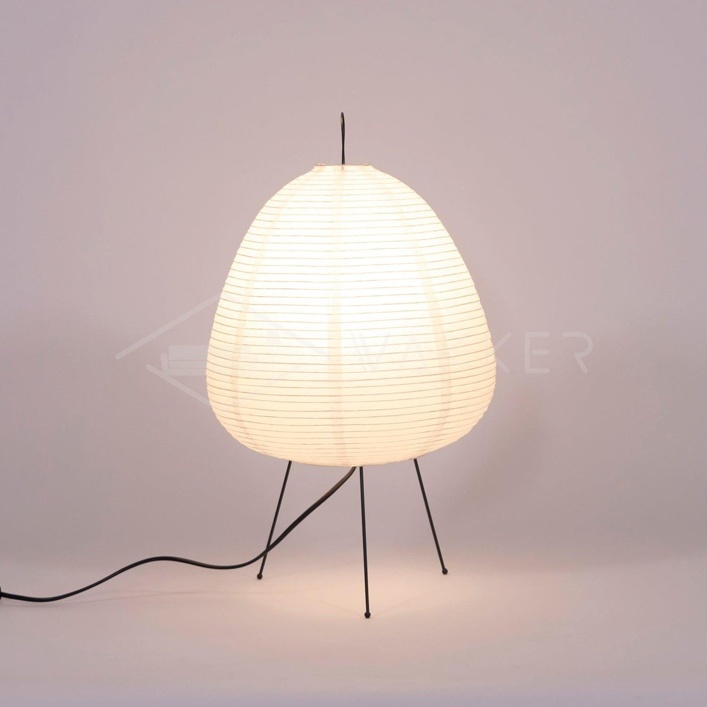LumiBiegung: Tischlampe aus Washi-Papier mit Sanftem, Diffusen Lichtschein