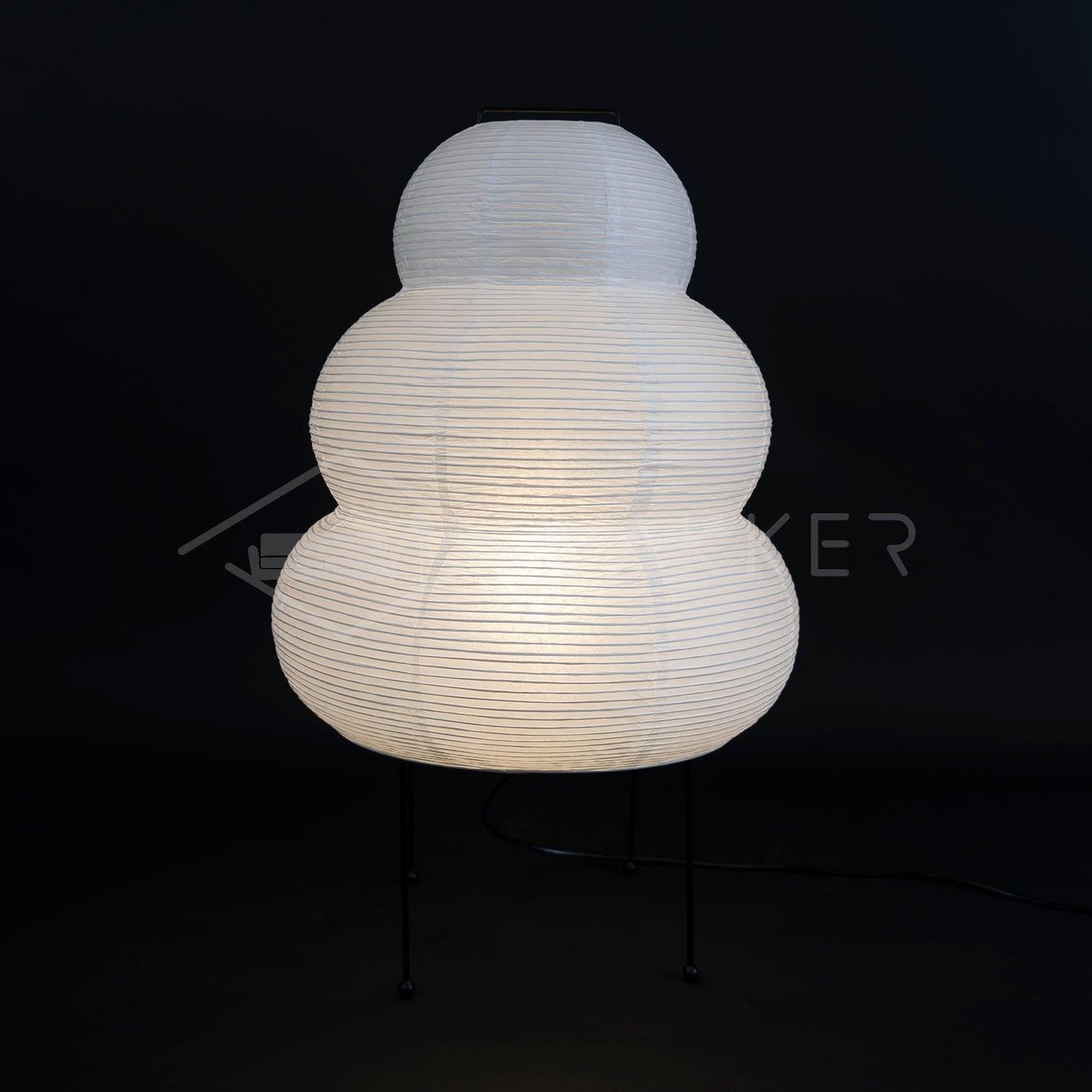 LumiBiegung: Tischlampe aus Washi-Papier mit Sanftem, Diffusen Lichtschein