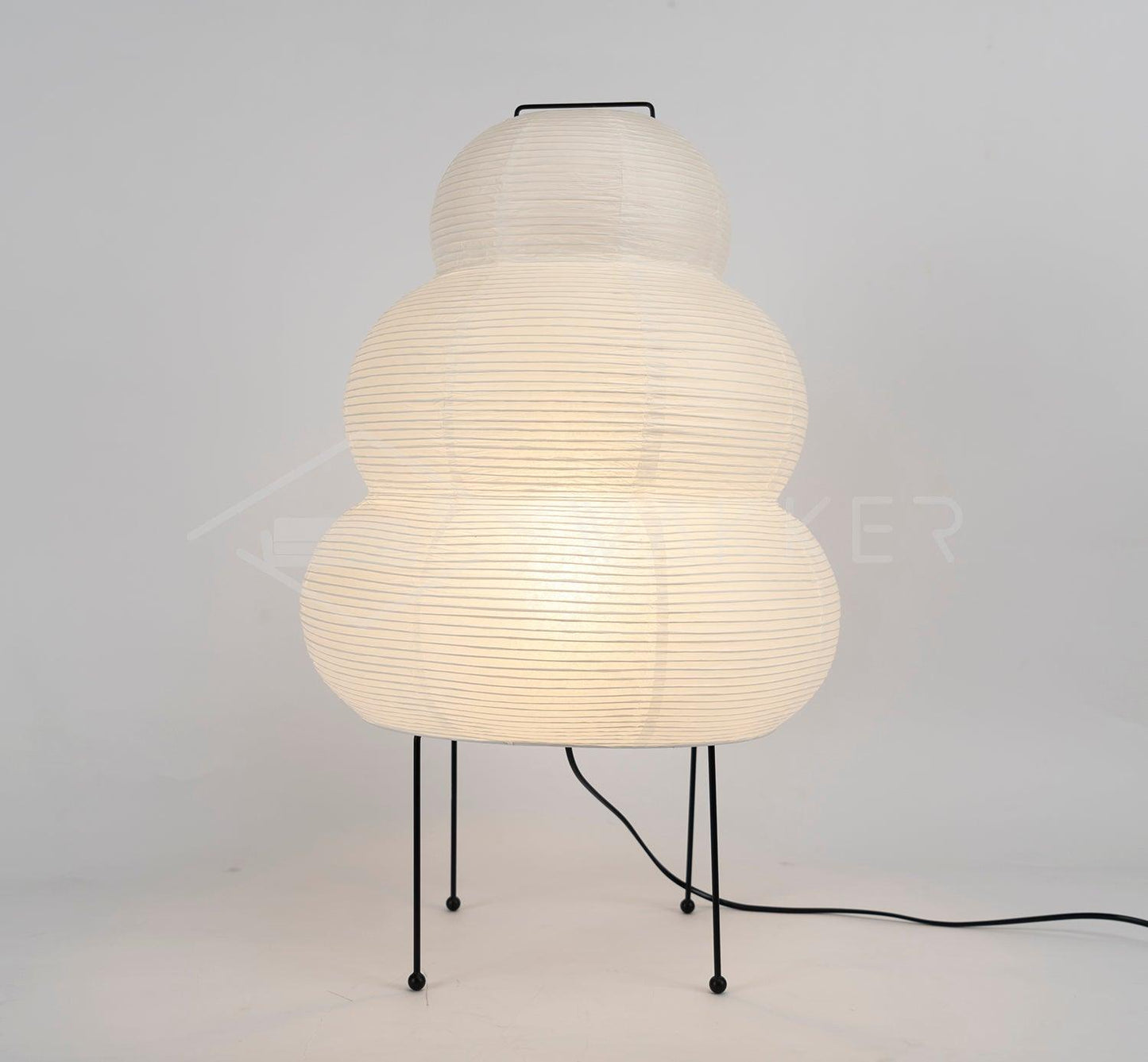 LumiBiegung: Tischlampe aus Washi-Papier mit Sanftem, Diffusen Lichtschein
