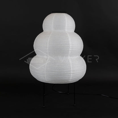 LumiBiegung: Tischlampe aus Washi-Papier mit Sanftem, Diffusen Lichtschein