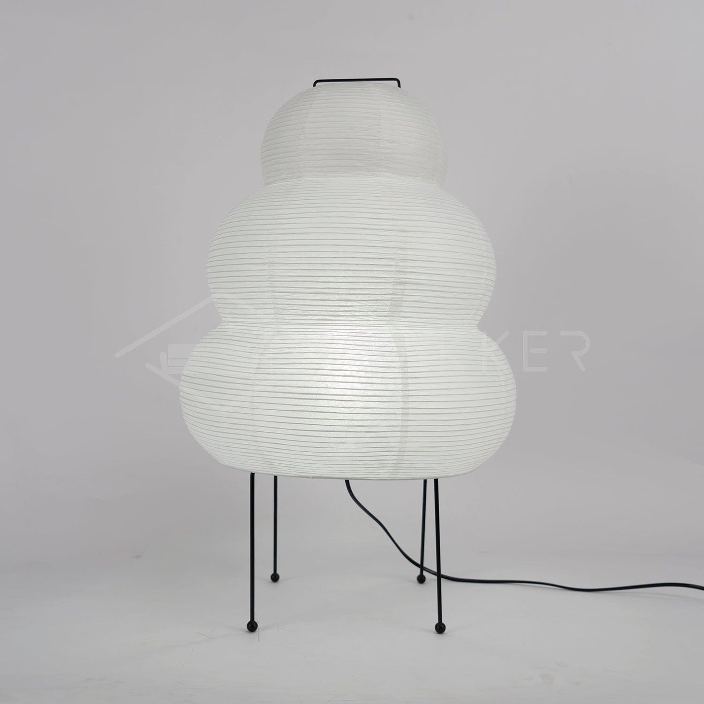 LumiBiegung: Tischlampe aus Washi-Papier mit Sanftem, Diffusen Lichtschein