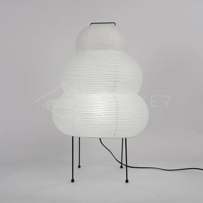 LumiBiegung: Tischlampe aus Washi-Papier mit Sanftem, Diffusen Lichtschein