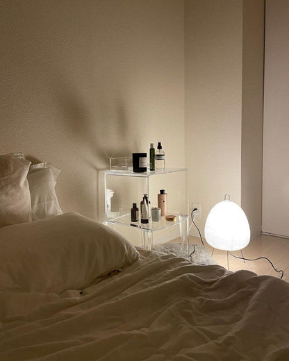 LumiBiegung: Tischlampe aus Washi-Papier mit Sanftem, Diffusen Lichtschein