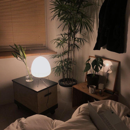 LumiBiegung: Tischlampe aus Washi-Papier mit Sanftem, Diffusen Lichtschein