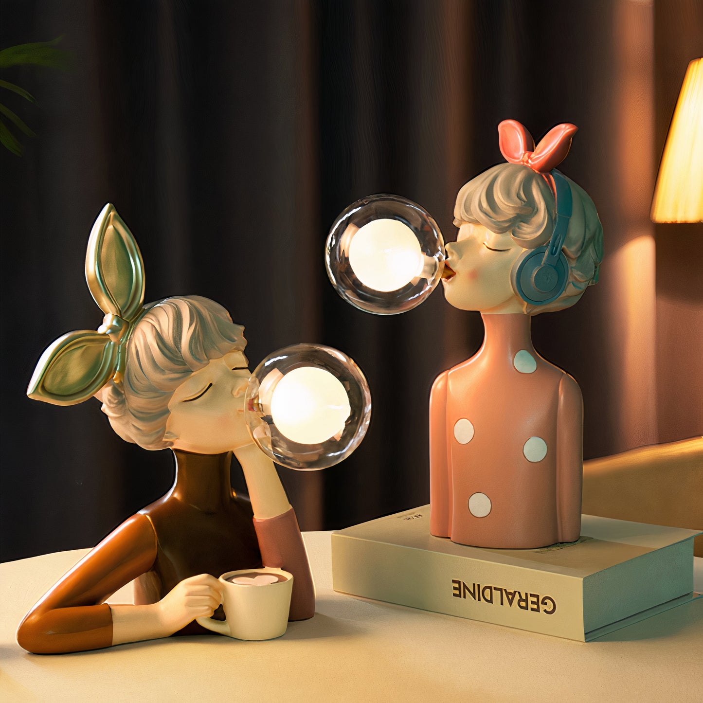 Moderne Eleganz Und Warme Beleuchtung Berühren Tischlampe