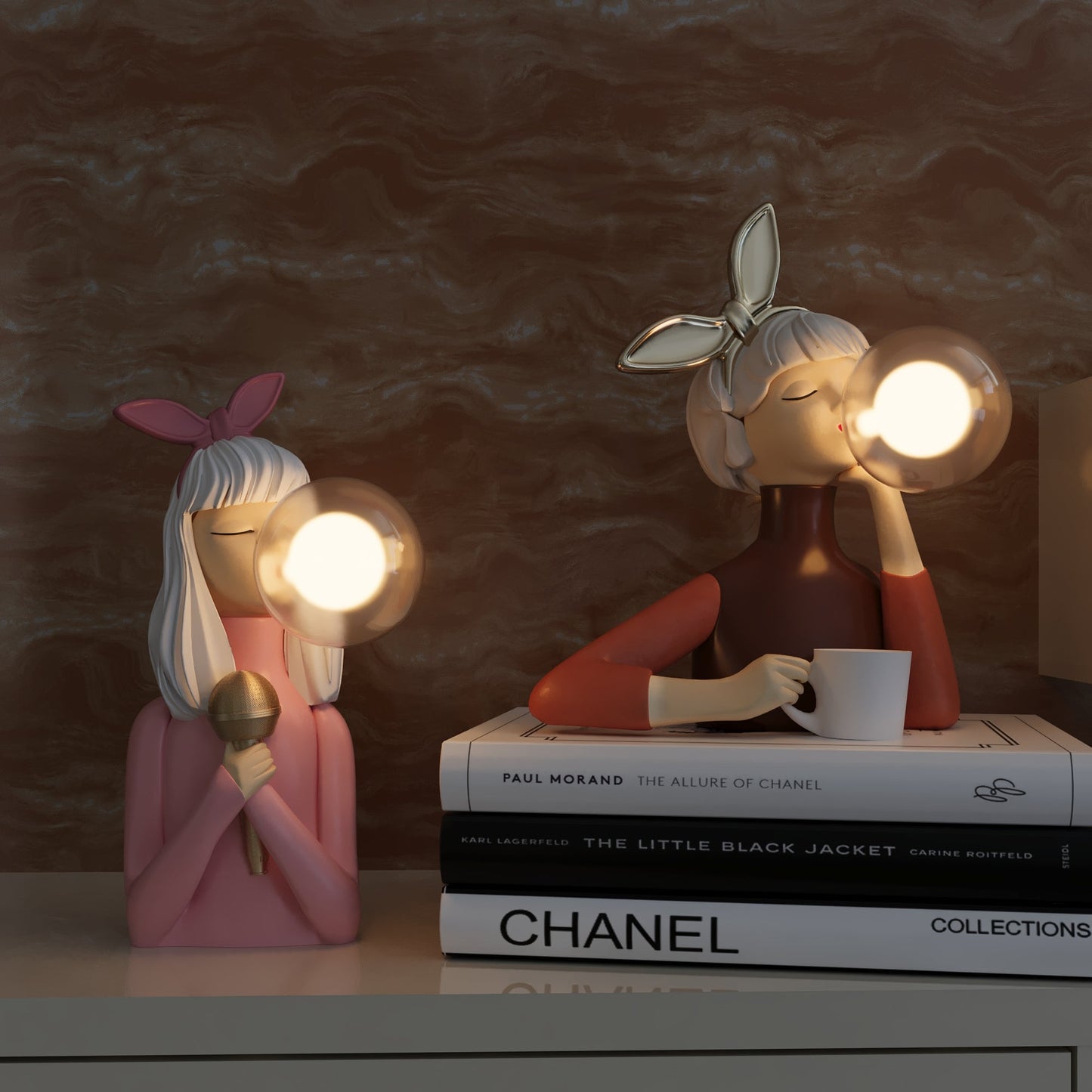 Moderne Eleganz Und Warme Beleuchtung Berühren Tischlampe