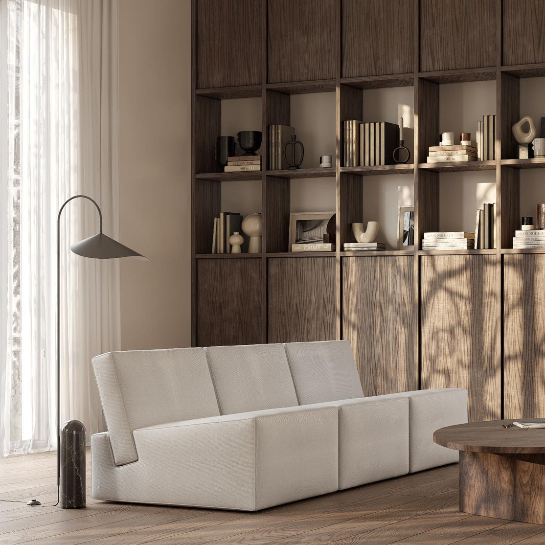 Minimalistische Bogenstehlampe