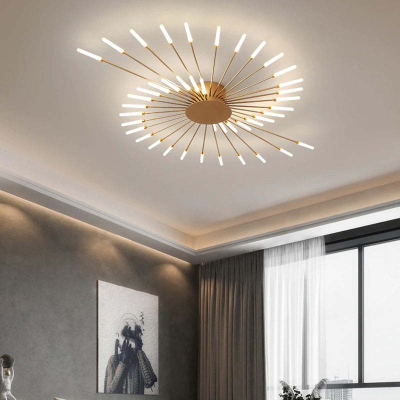 Schillernde Von Feuerwerk Inspirierte LED Deckenleuchte