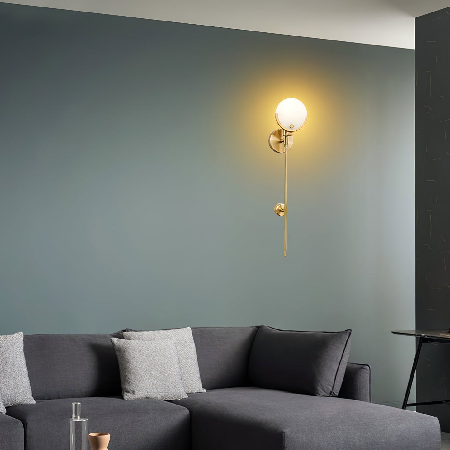 Minimalistische Wandleuchte Aus Messing