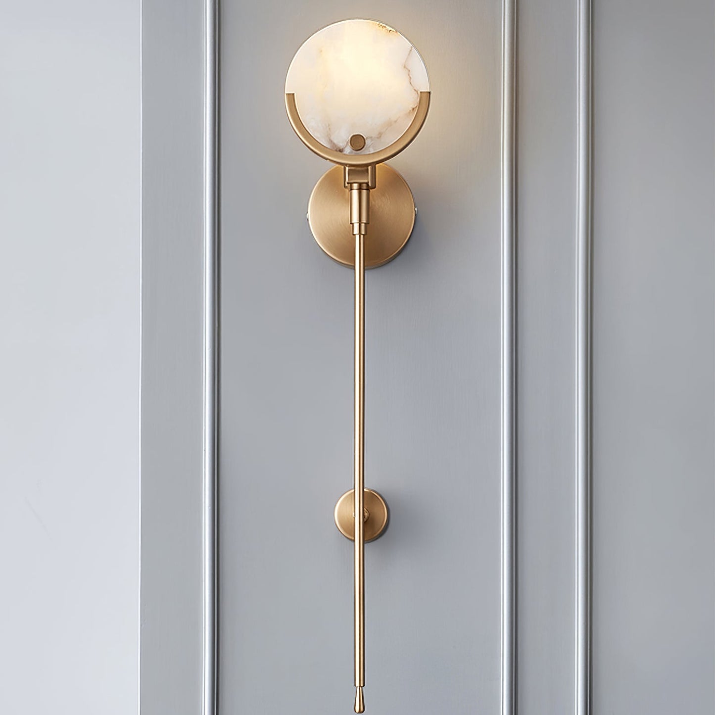 Minimalistische Wandleuchte Aus Messing