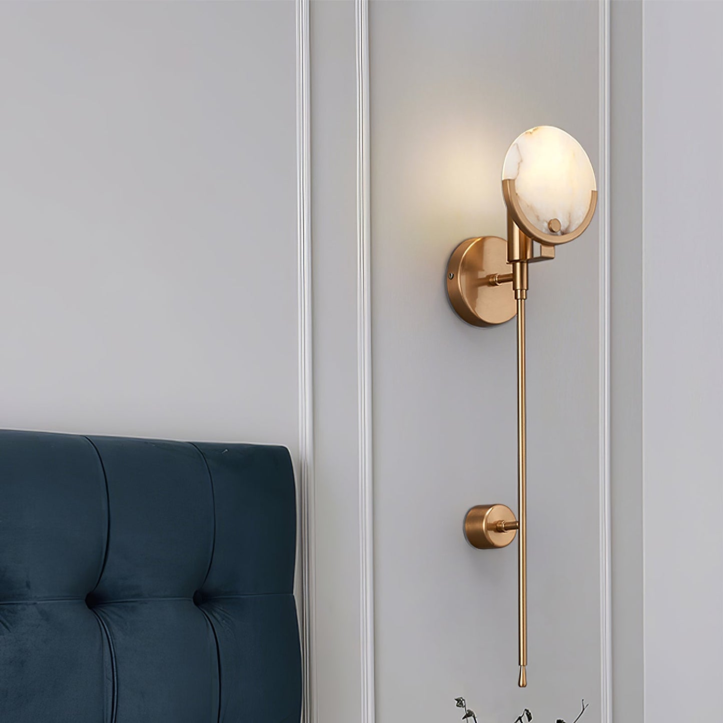 Minimalistische Wandleuchte Aus Messing