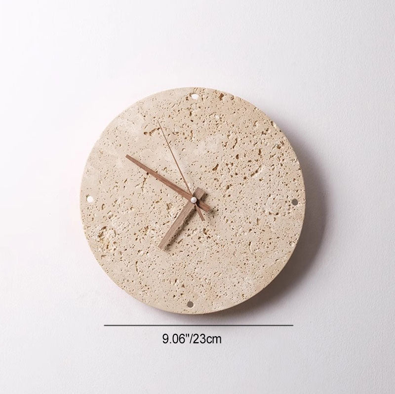 Minimalistische Runde Wanduhr Mit LED Akzentbeleuchtung