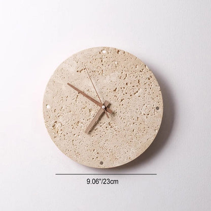 Minimalistische Runde Wanduhr Mit LED Akzentbeleuchtung