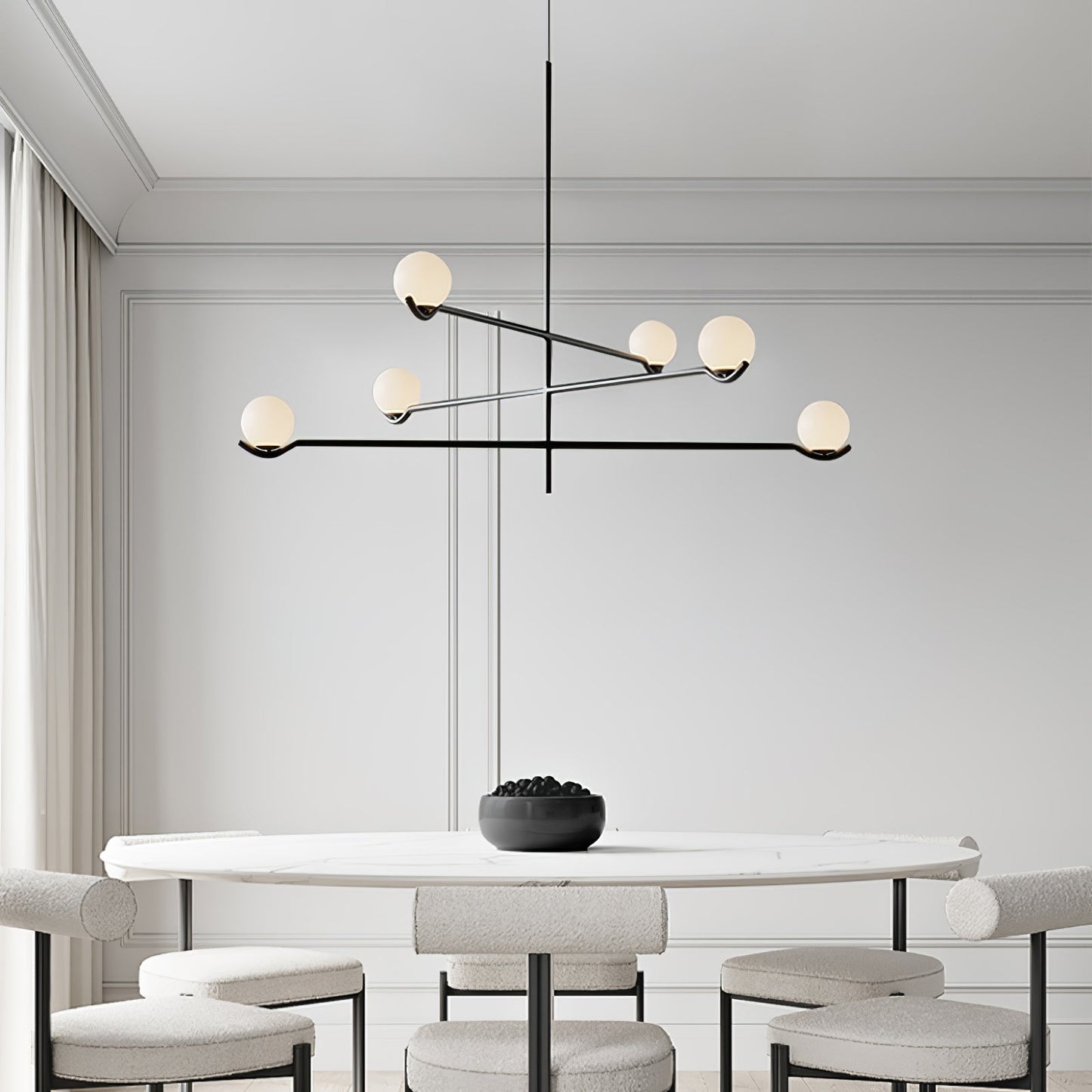 Moderne Pendelleuchte Mit Mehreren Kugeln