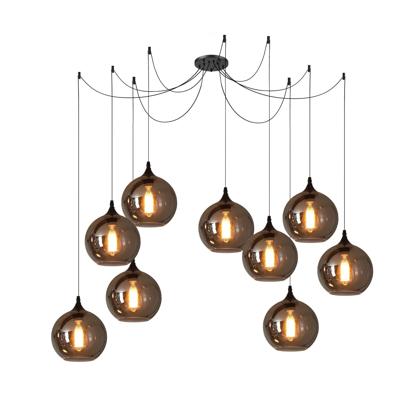 Industrielle Vintage-Flaschen-Pendelleuchten