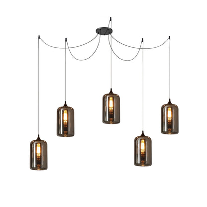 Industrielle Vintage-Flaschen-Pendelleuchten