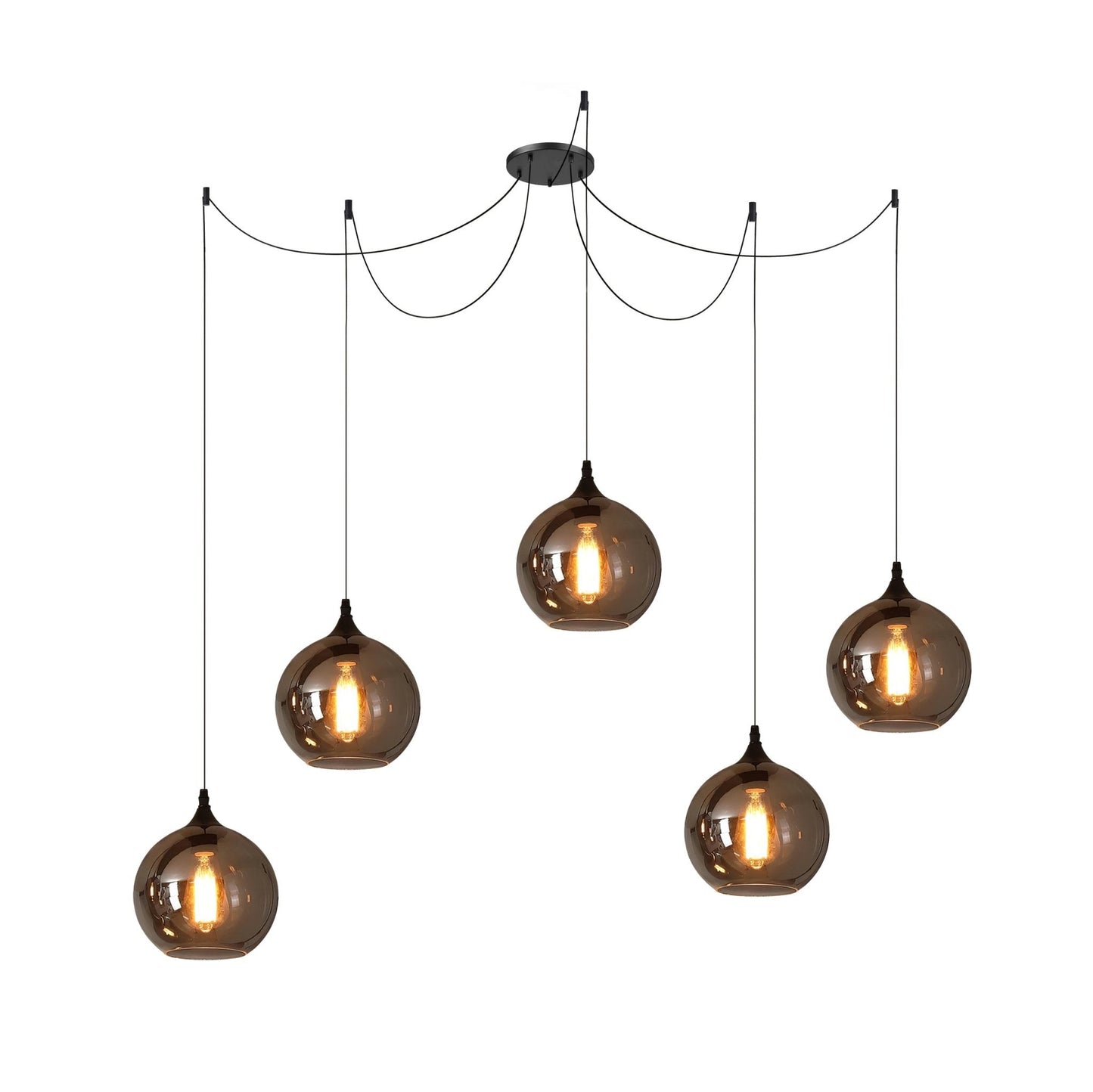Industrielle Vintage-Flaschen-Pendelleuchten