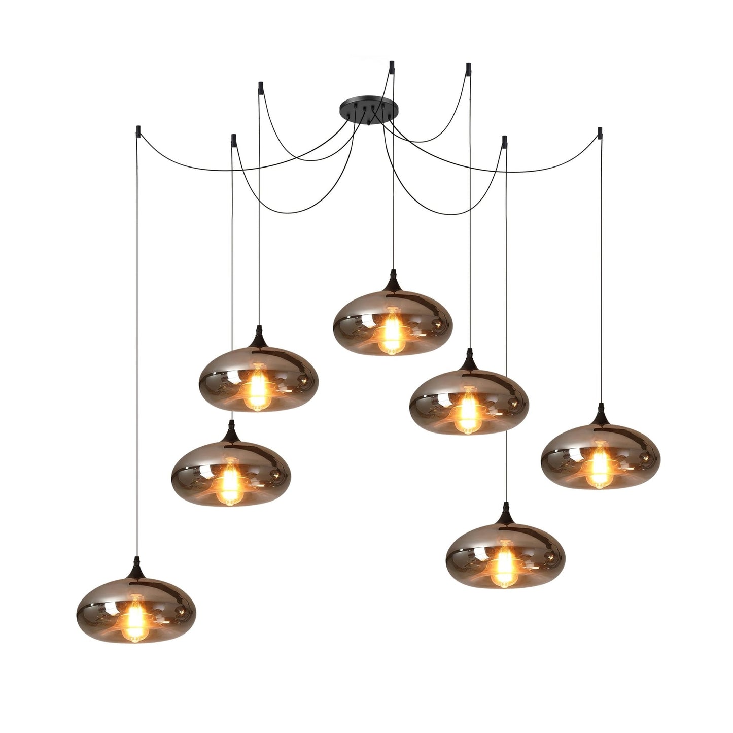 Industrielle Vintage-Flaschen-Pendelleuchten