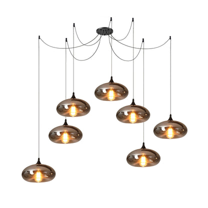 Industrielle Vintage-Flaschen-Pendelleuchten