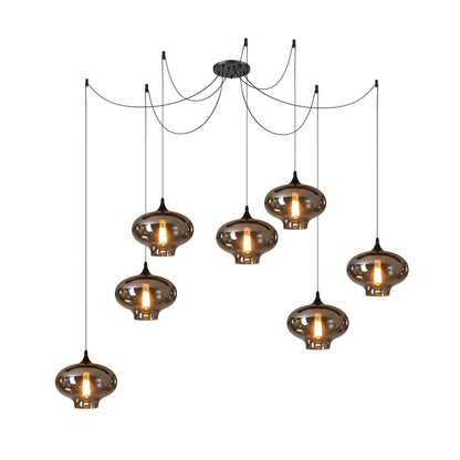 Industrielle Vintage-Flaschen-Pendelleuchten