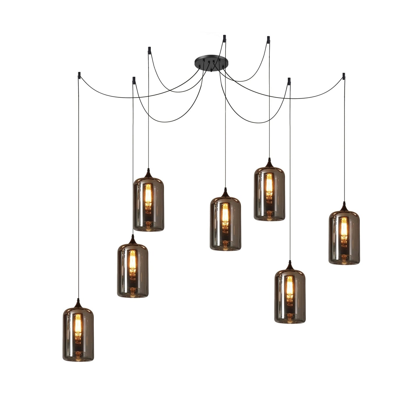 Industrielle Vintage-Flaschen-Pendelleuchten