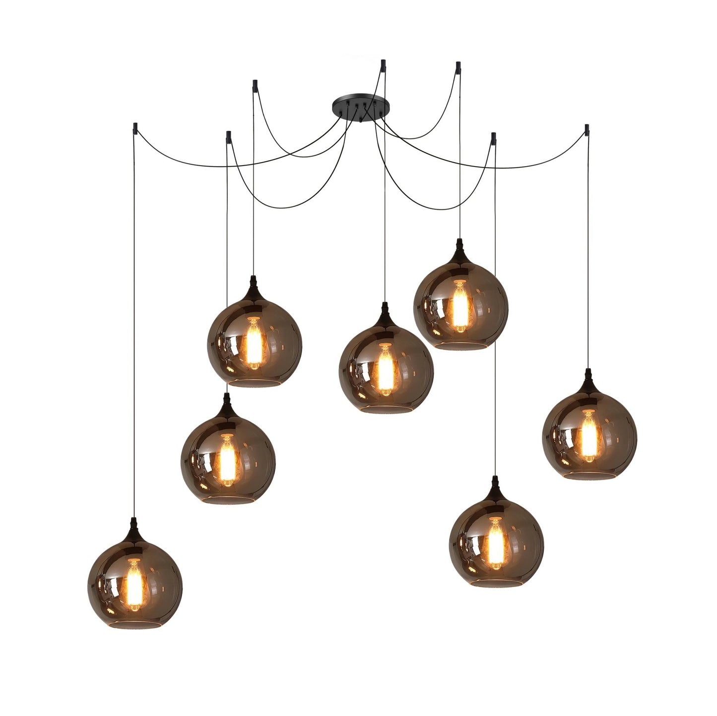 Industrielle Vintage-Flaschen-Pendelleuchten