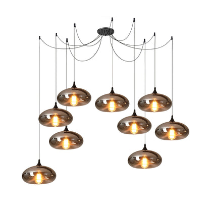 Industrielle Vintage-Flaschen-Pendelleuchten