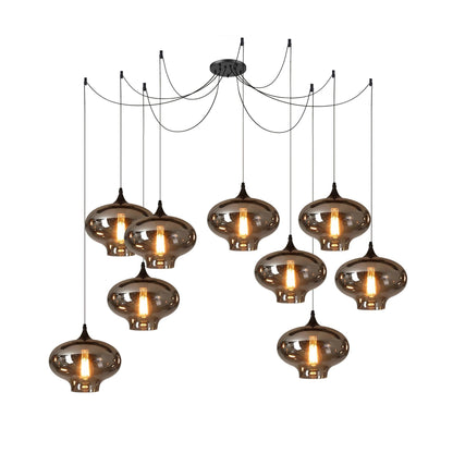 Industrielle Vintage-Flaschen-Pendelleuchten