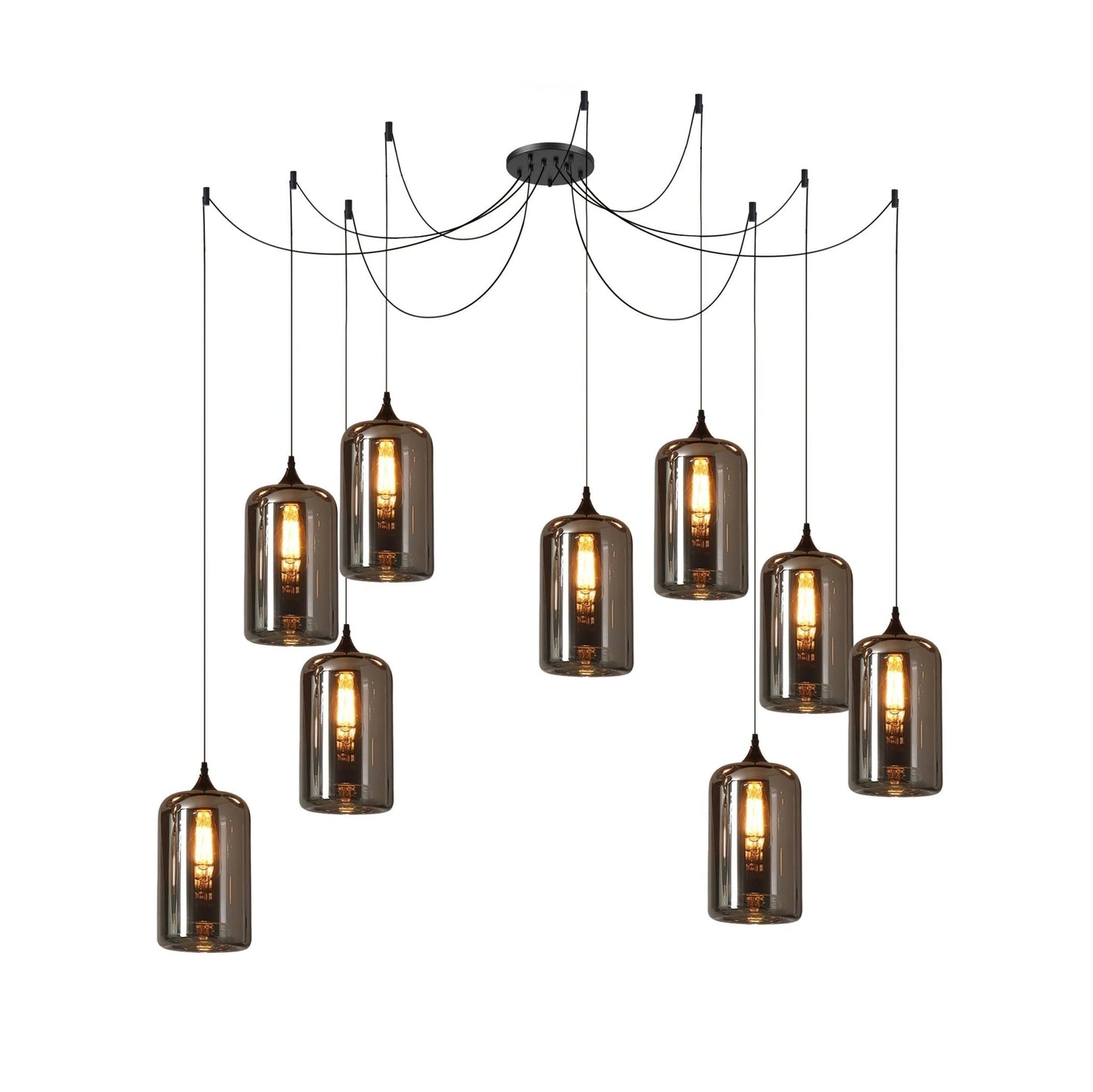 Industrielle Vintage-Flaschen-Pendelleuchten