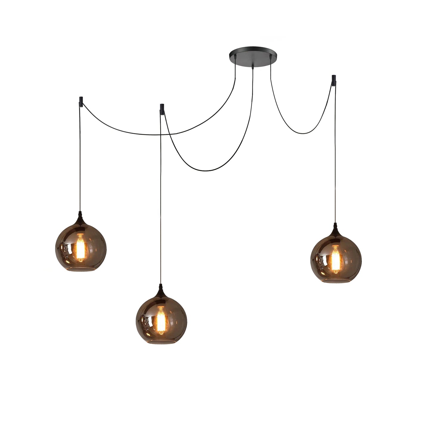 Industrielle Vintage-Flaschen-Pendelleuchten
