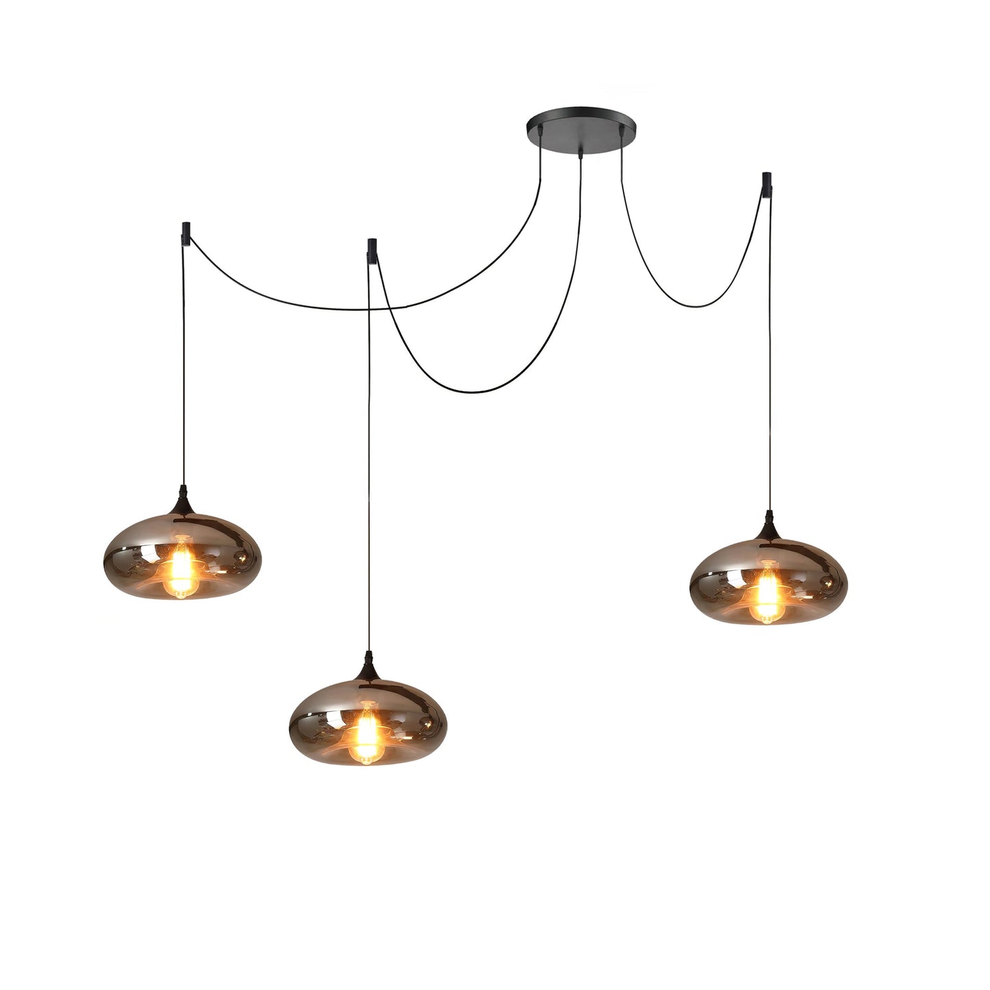 Industrielle Vintage-Flaschen-Pendelleuchten