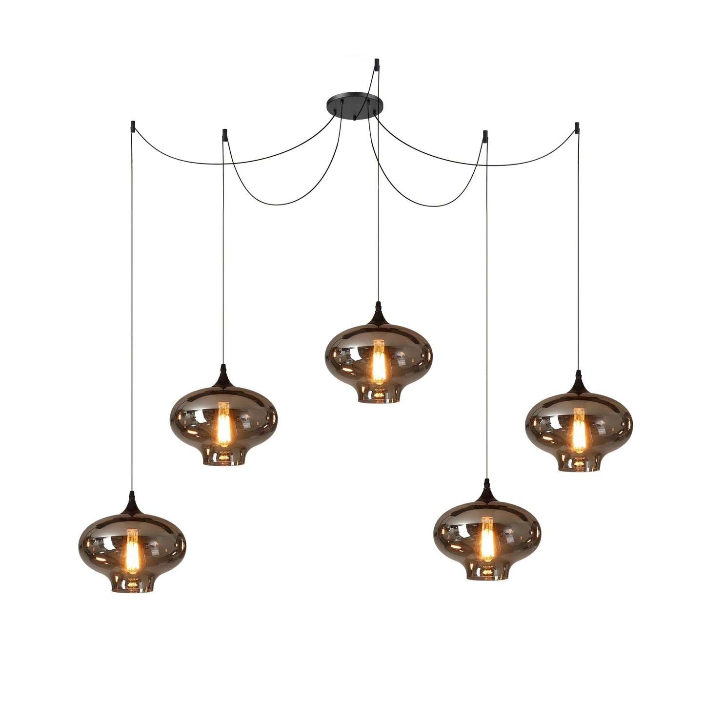 Industrielle Vintage-Flaschen-Pendelleuchten
