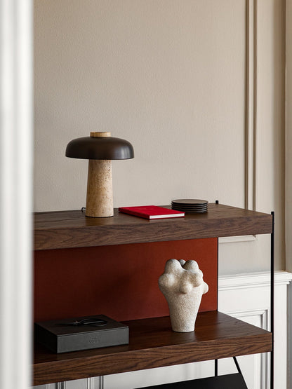Minimalistische Skulpturale Tischlampe