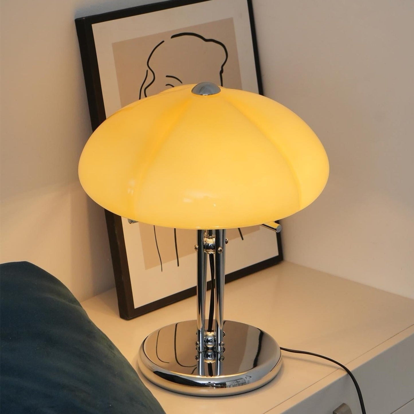 Pilz-Tischlampe im Vintage-Stil