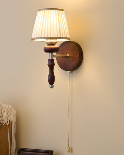 Dekorative Plissee Wandleuchte