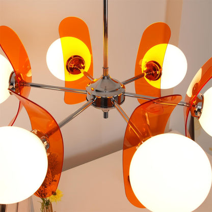 Modernes Pendelleuchte Mit Farbakzenten Aus Der Mitte Des Jahrhunderts
