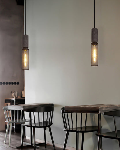 Minimalistische Pendelleuchte im Industriestil