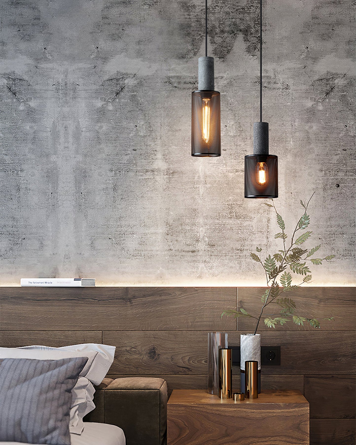 Minimalistische Pendelleuchte im Industriestil